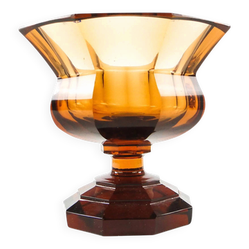 Gobelet, Art Déco, cristal, Moser, Tchécoslovaquie, années 1930