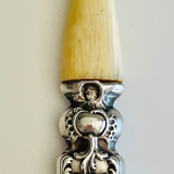 Solid silver fork 19em