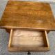 Tabouret table de chevet espagnole en chêne massif années 50