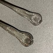 Table cutlery (knife and fork) silver-plated, set of 37 pieces, England, vintage Art Deco