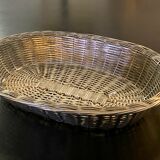Silver metal breadbasket