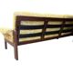 Vintage wooden sofa / armchair with yellow accent