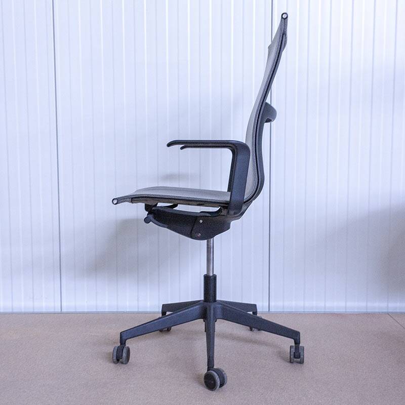 Fauteuil icf una plus en résille gris / noir