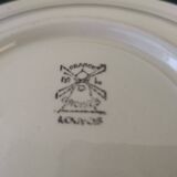 Round dish on shower stand model Louvois, Moulin des Loups Orchies 1950s