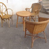 4-piece rattan set