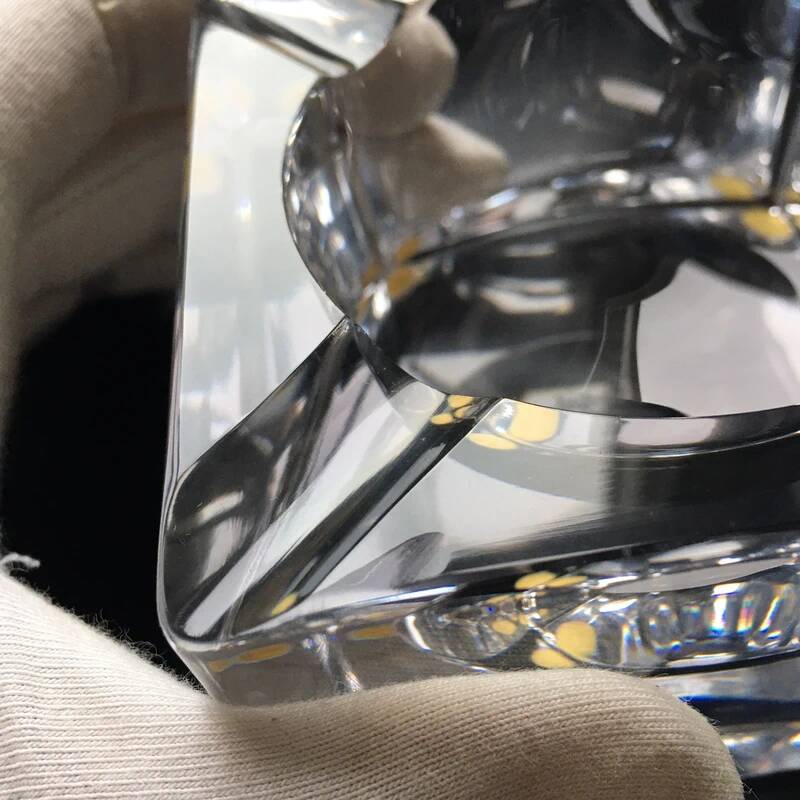 Vintage Sèvres Crystal Ashtray 9x9 cm