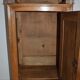 Bedside table in solid walnut with Marble Ste Anne, 1900