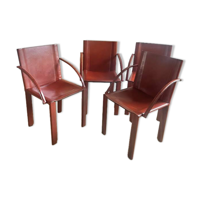 Set de 4 chaises Carlo Bartoli – Éditeur Matteo Grassi – Modèle Coral
