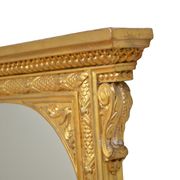 Miroir de cheminée victorien doré