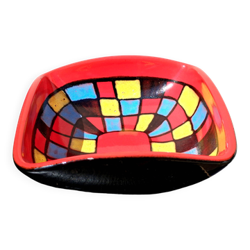 Coupe à fruits, design séventies vintage, signé Elchinger