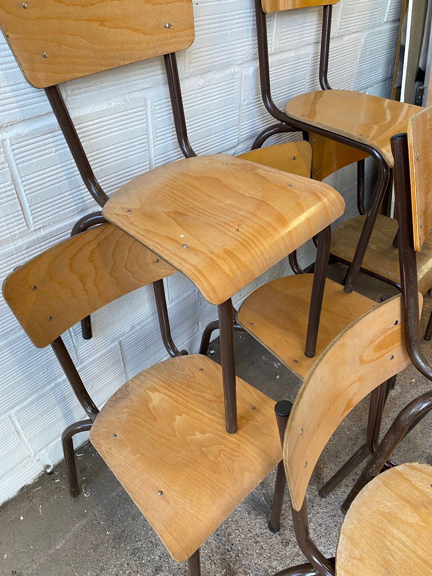 Lot 8 school chairs