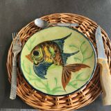 Set of 4 wicker trays