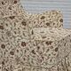 Fauteuil danois des années 1970, tissu jacquard, pieds en bois d'orme.
