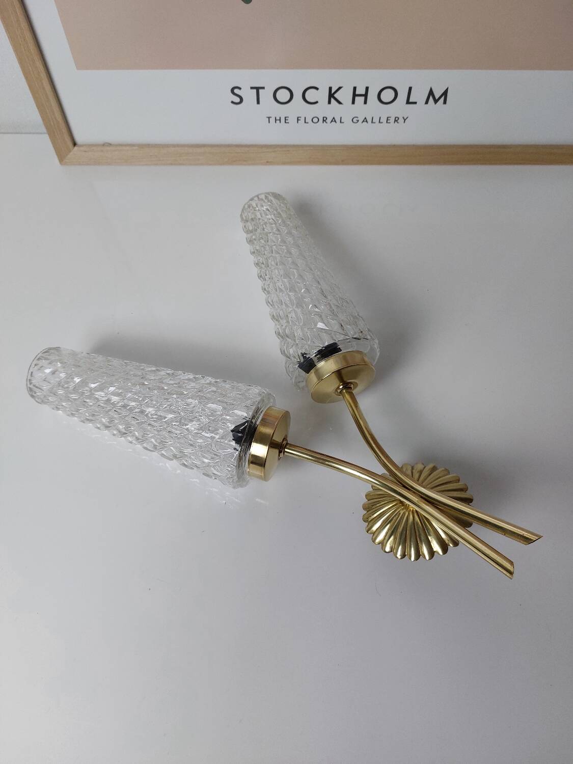 Vintage double wall light 60