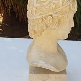 Plaster and marble bust