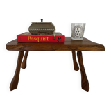 Mid Century Modern Oak Wood Nesting Table