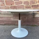 Modular table with cast iron tulip leg system brand jer fonderie chenesseau orléans 1970