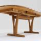 Vintage Danish extendable dining table solid wood Holstebro Mobilfabrik