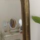 Miroir Louis-Philippe doré avec fronton