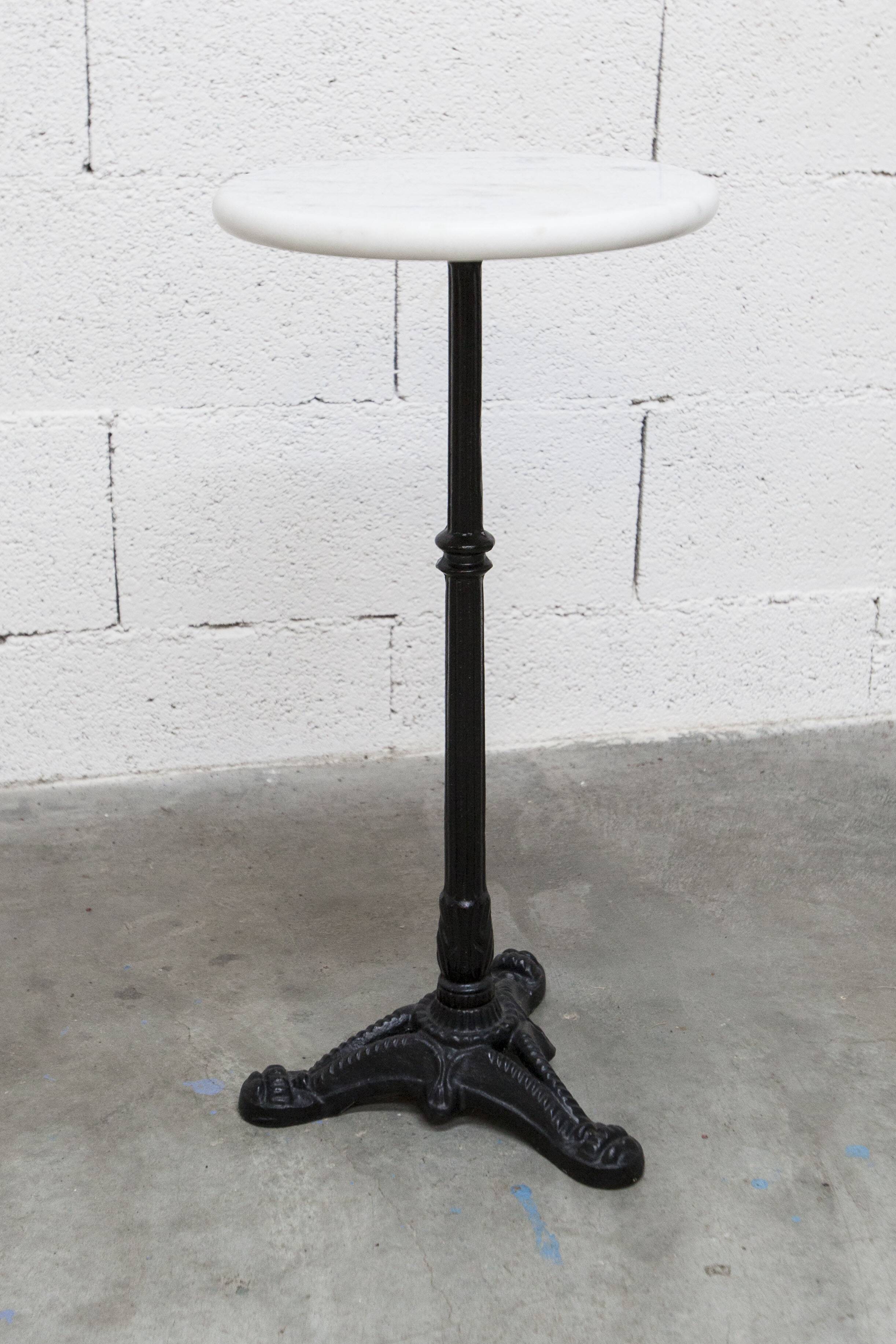 Marble and cast iron plant stand, 1960s, D30