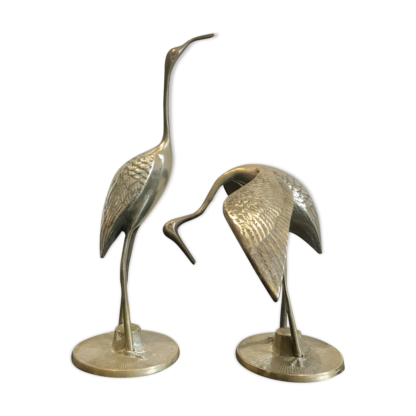 Couple of brass birds