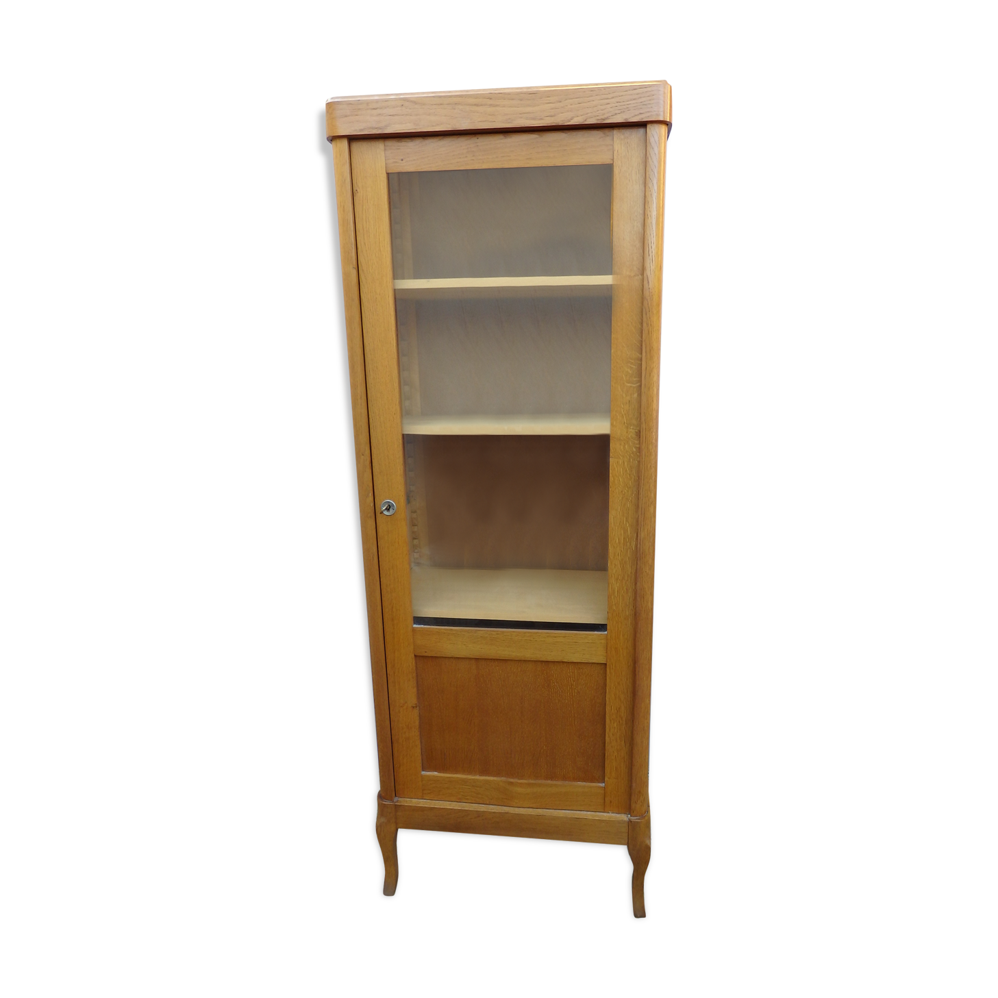 Meuble vitrine bibliothèque d école vintage