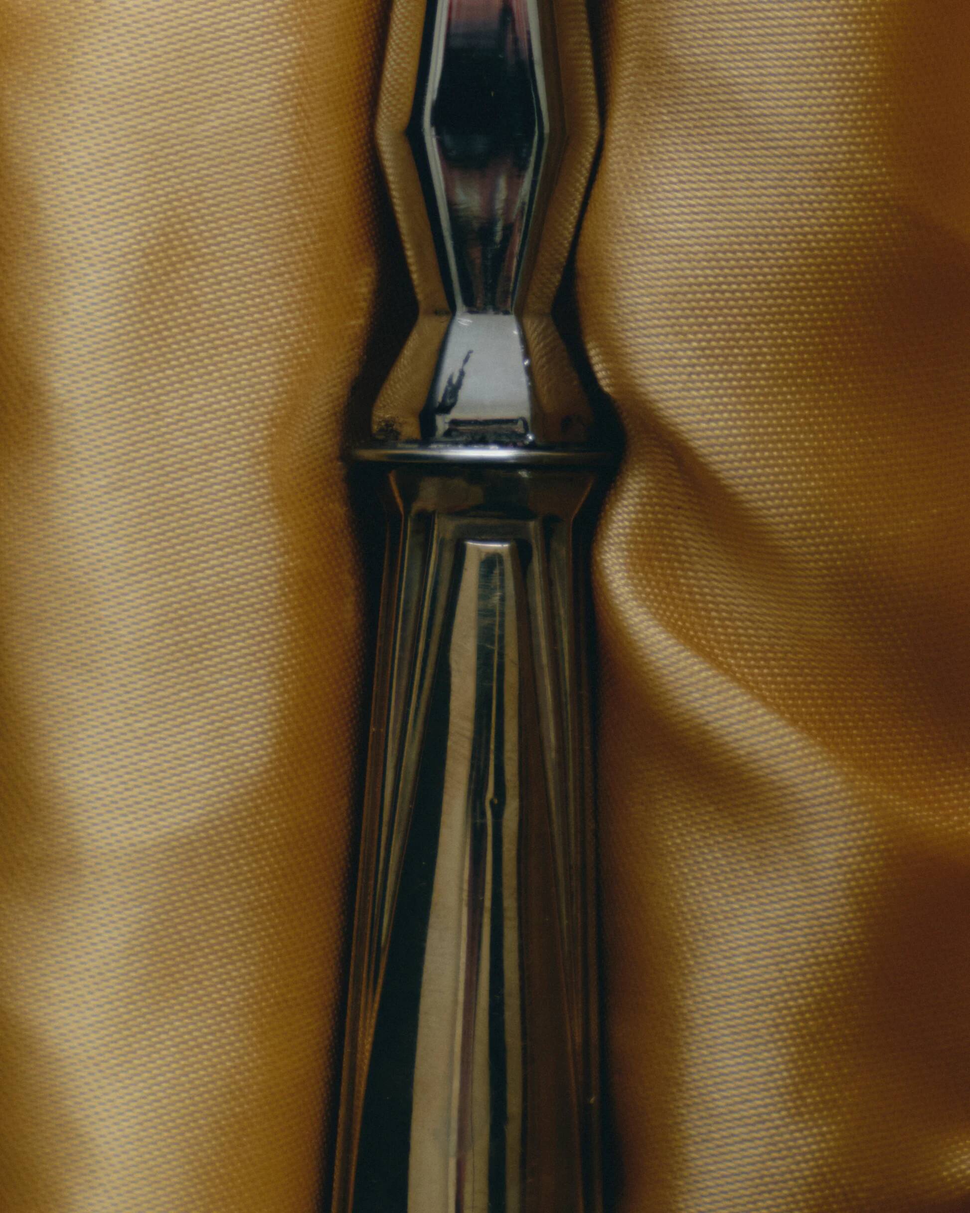 Art Deco silver-plated metal serving scoop, 1930s
