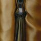 Art Deco silver-plated metal serving scoop, 1930s