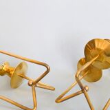 Pair of Danish brass candlesticks