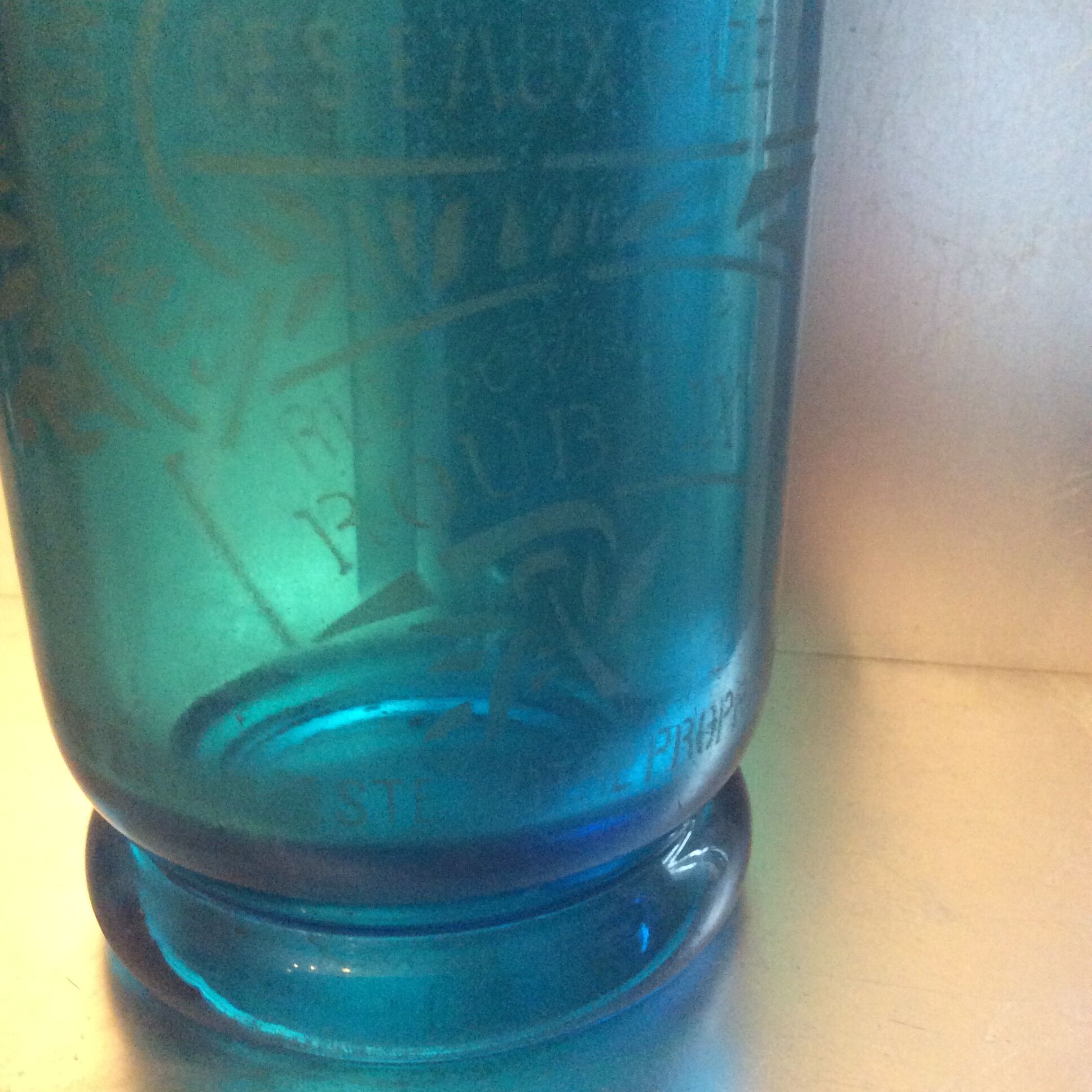 Siphon bleu, années 30