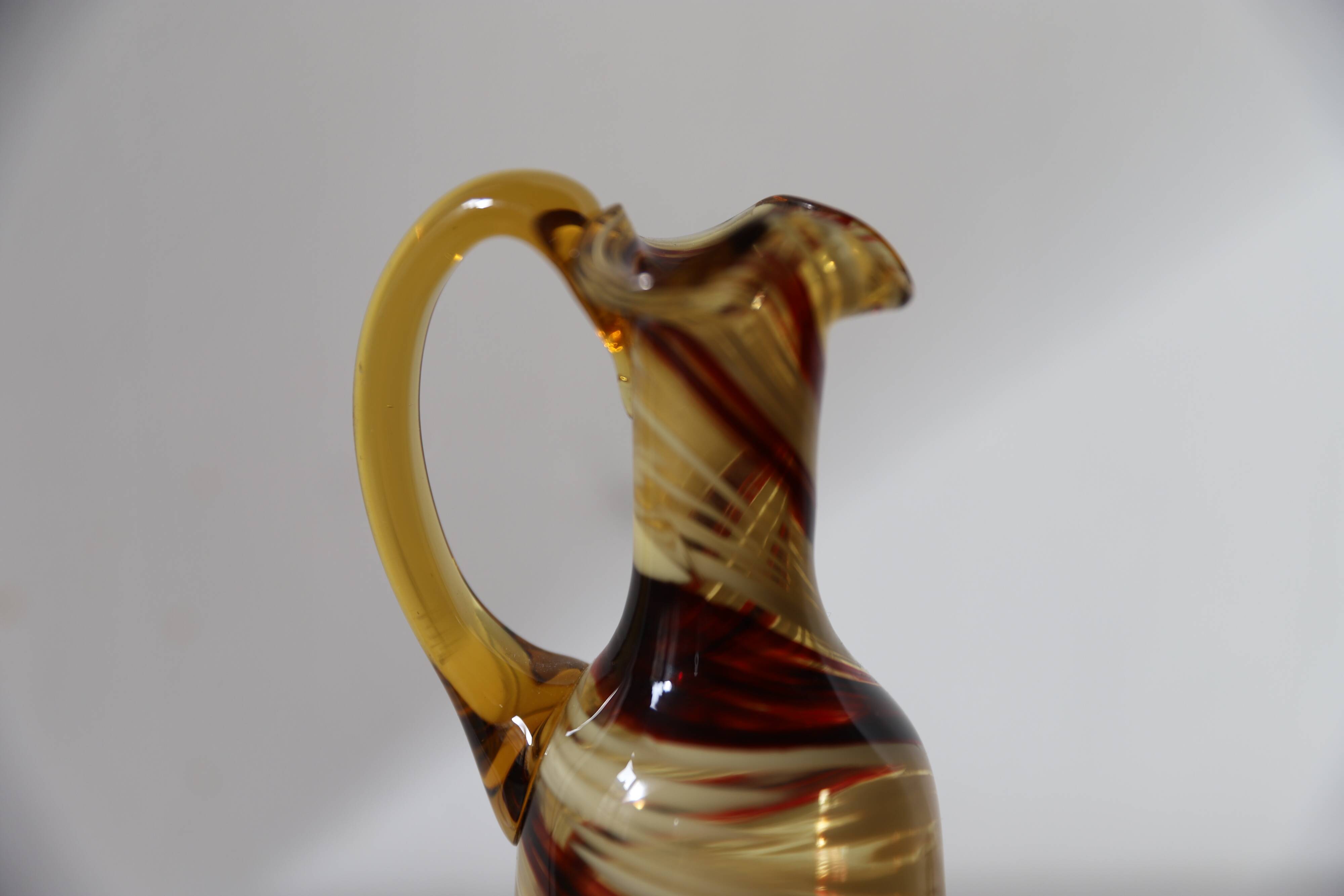 Two-tone Murano carafe