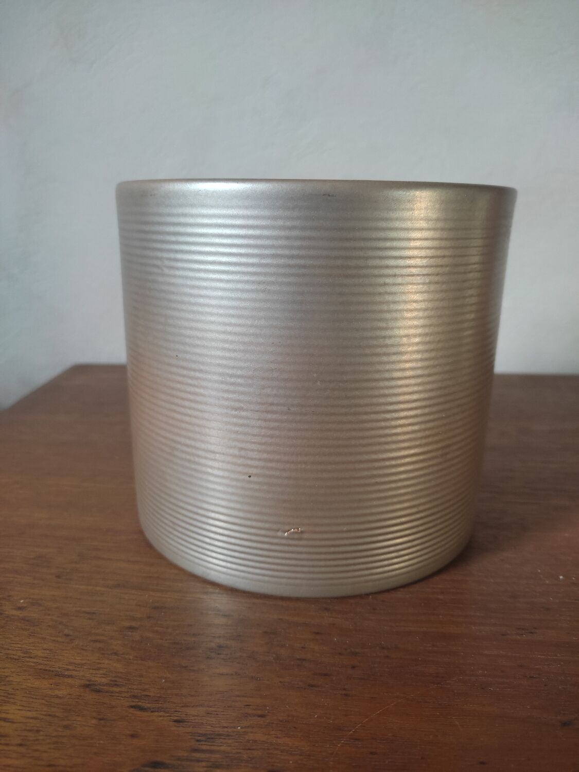 Scheurich metal effect pot cover