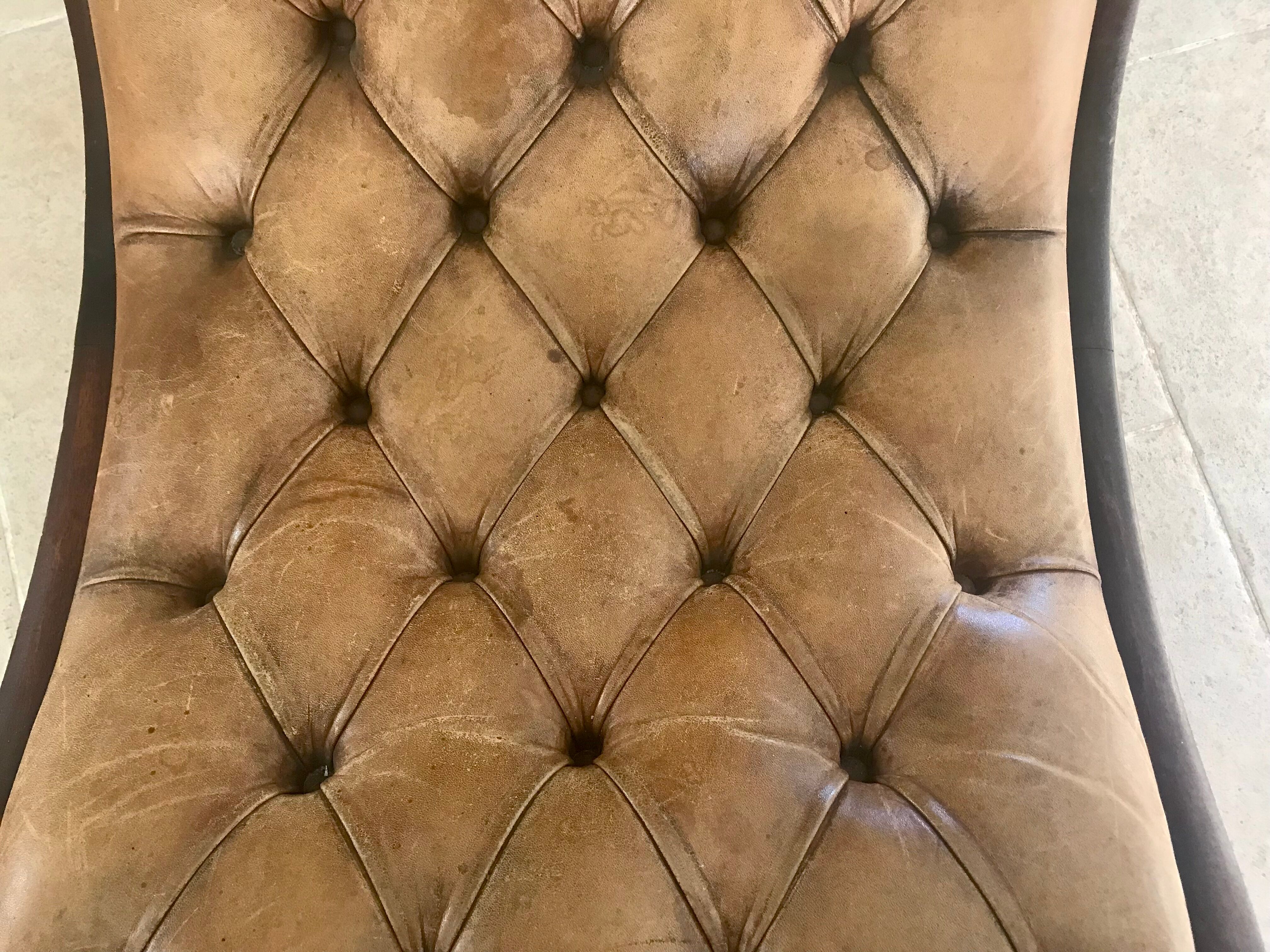 Chesterfield leather chair