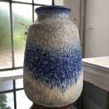 Vase Scheurich bleu moucheté