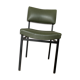 green and metal skai chair