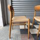 Set of 4 Møller 75 chairs in oak