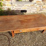 Large farmhouse coffee table, old table