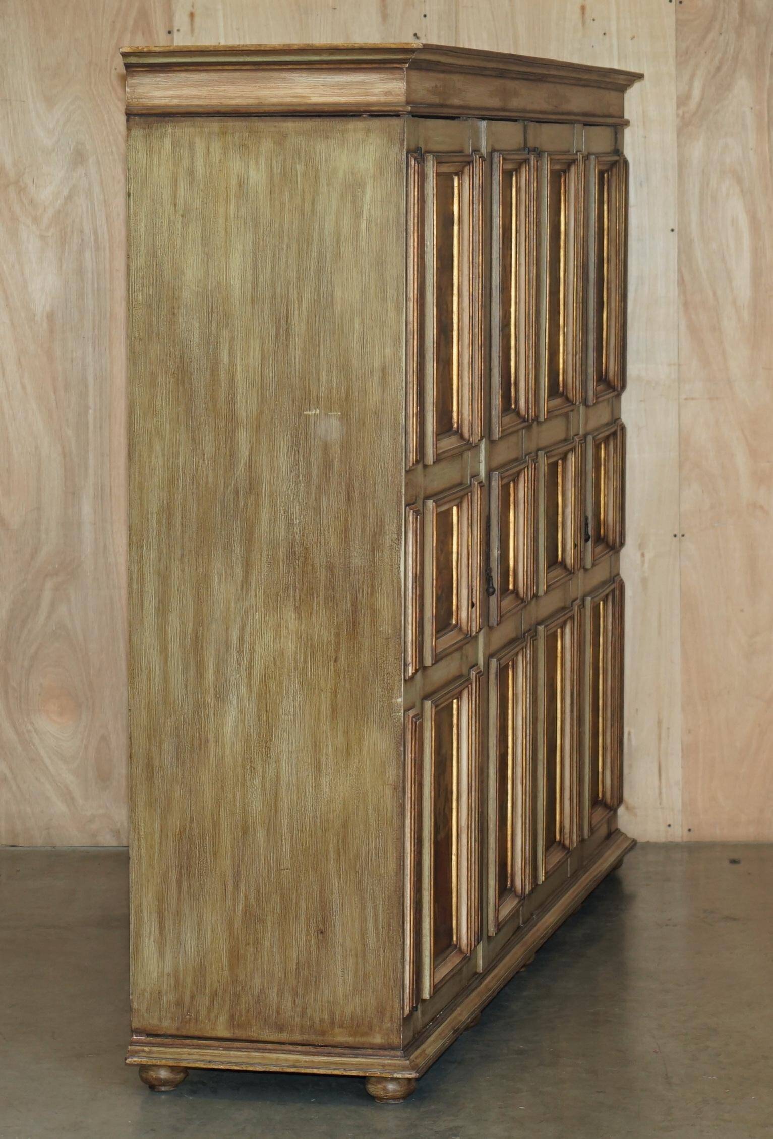 Vintage Italian oak wardrobe