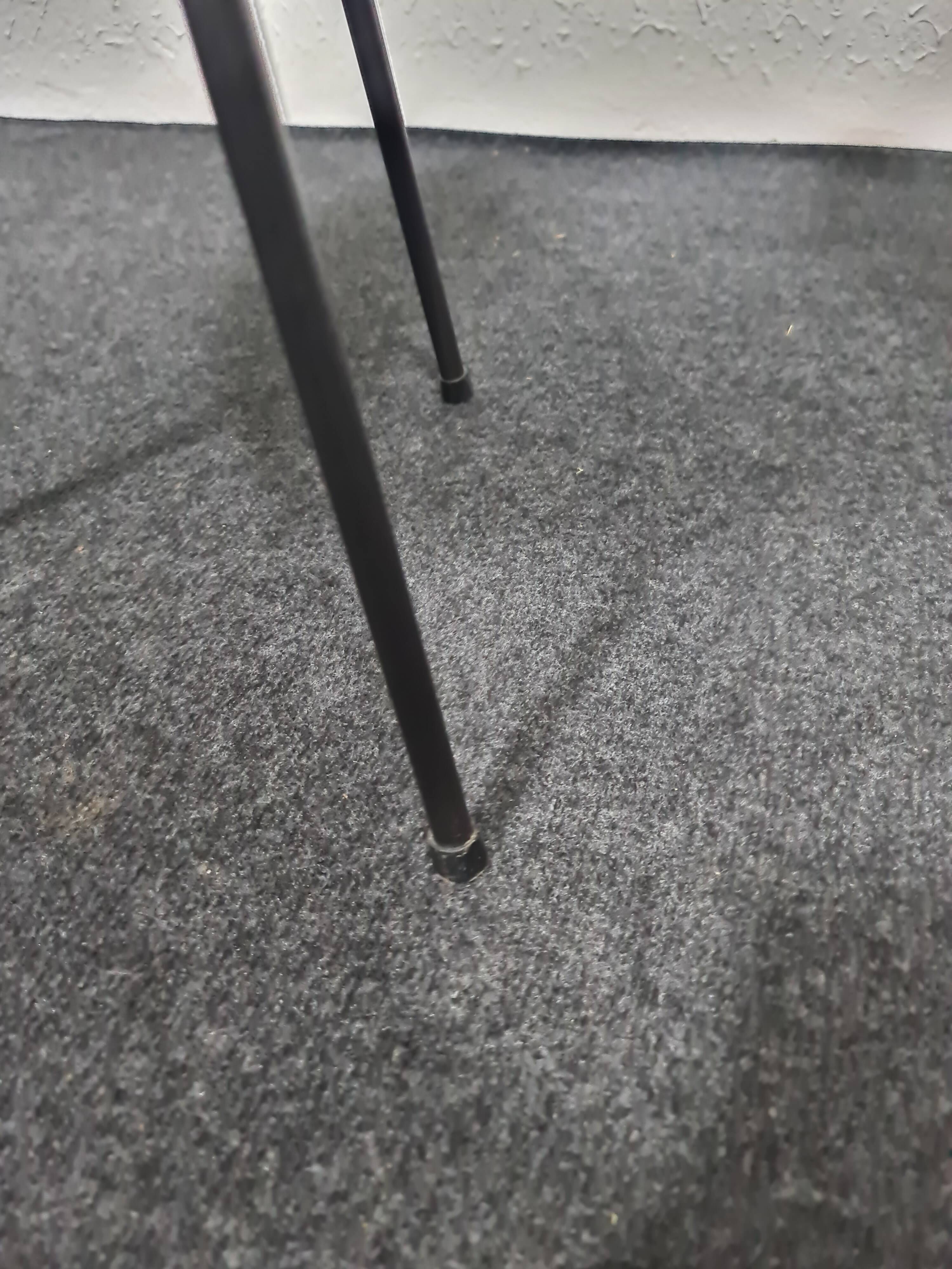 Pair of vintage glass topped side tables