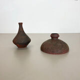 Set of 2 Studio Pottery Sculptural Objects Gerhard Liebenthron, Germany, 1970s