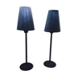 Pair of lampshade day in beads