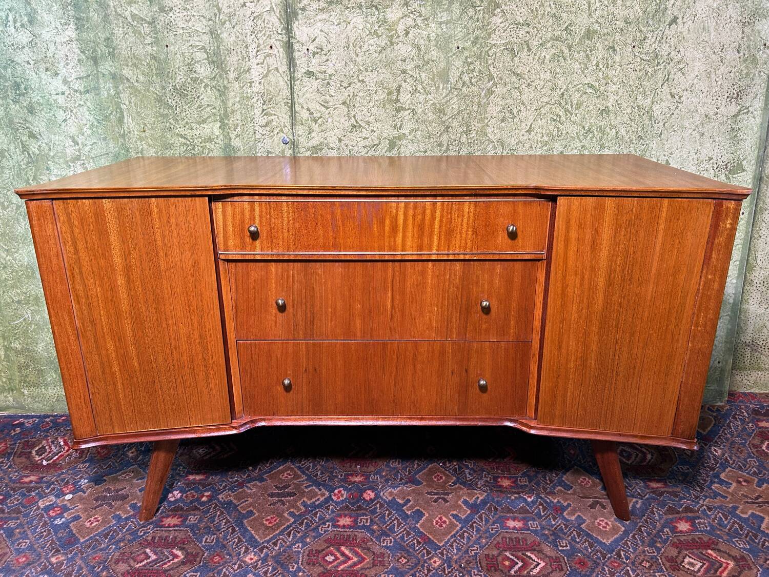 Mid century retro vintage teak small sideboard by William Lawrence 1960