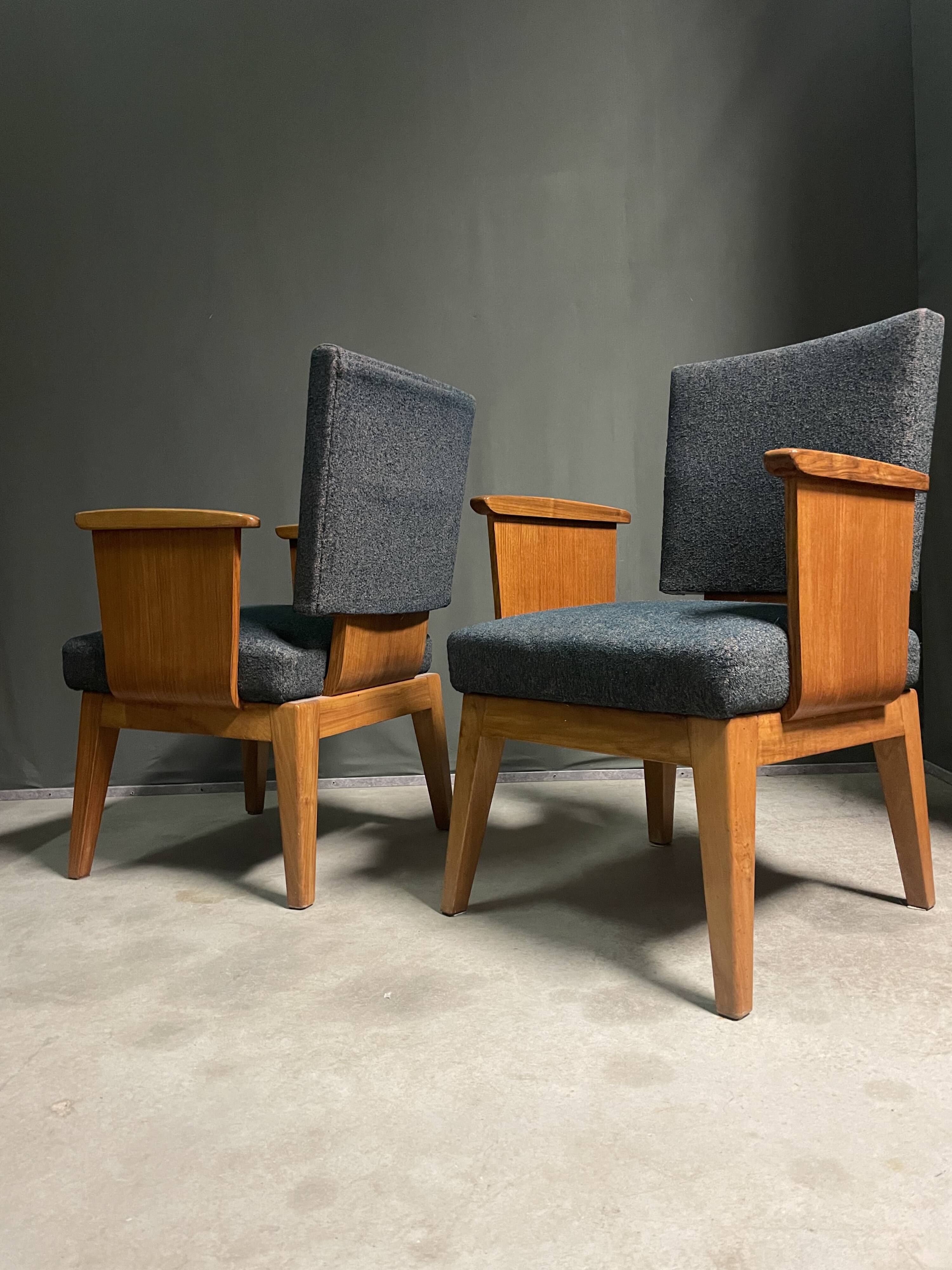 Extremely rare André Sornay style armchair, 1950s.