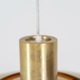 Early “P376” brass pendant light by Jørgen Kastholm & Preben Fabricius