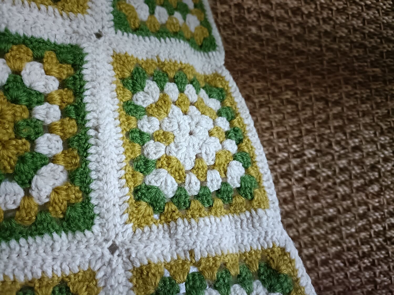 Crochet bedspread
