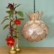 Vintage pink mother-of-pearl pendant light