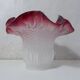 Old pink glass paste tulip