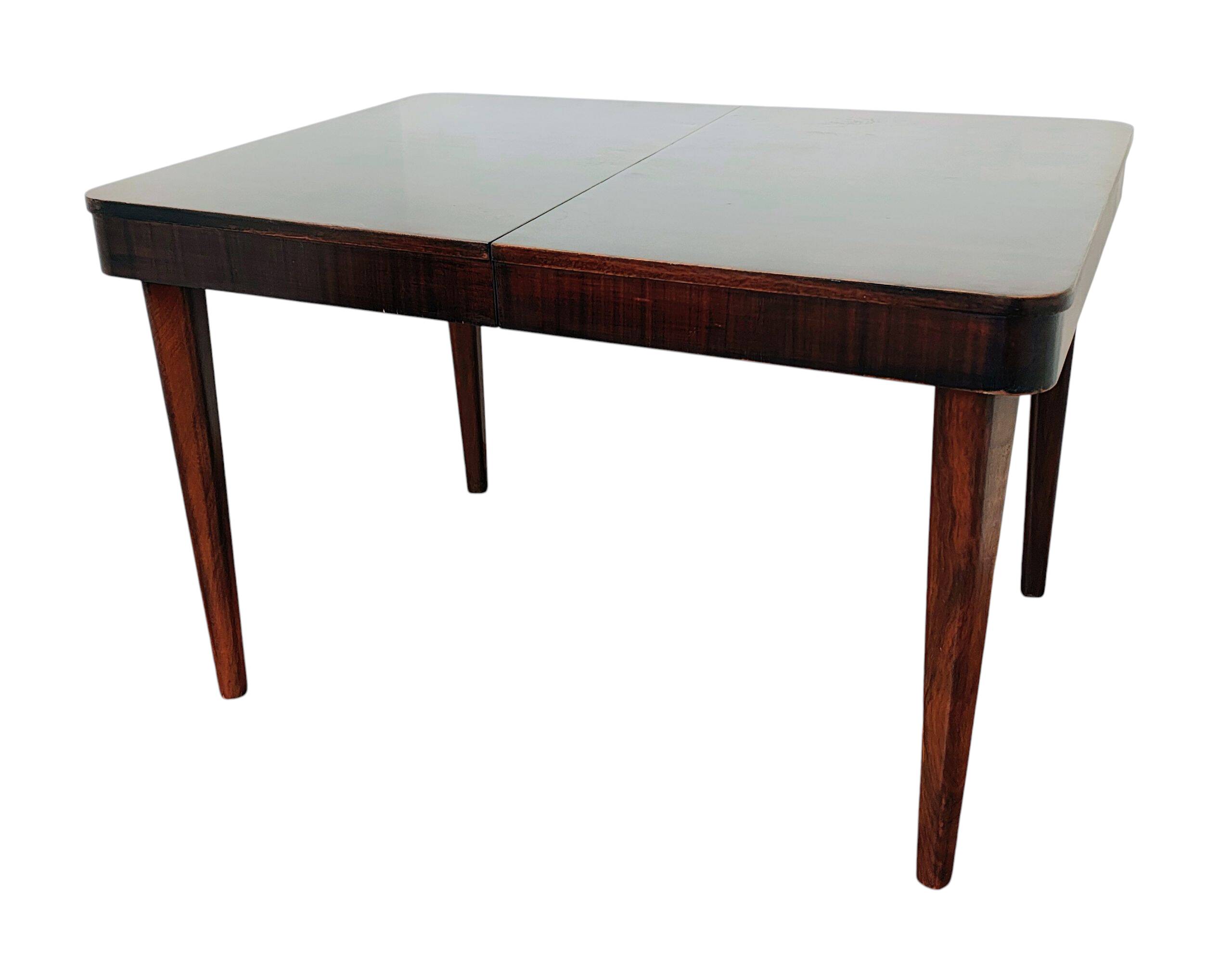 Czechoslovakian Extendable Dining Table by Jindřich Halabala for Up Závody