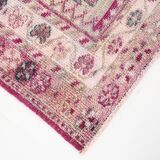 Soft & Dusty Pink Vintage Runner Rug, 78x360Cm