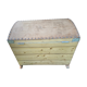 Raw wooden chest with a secret drawer